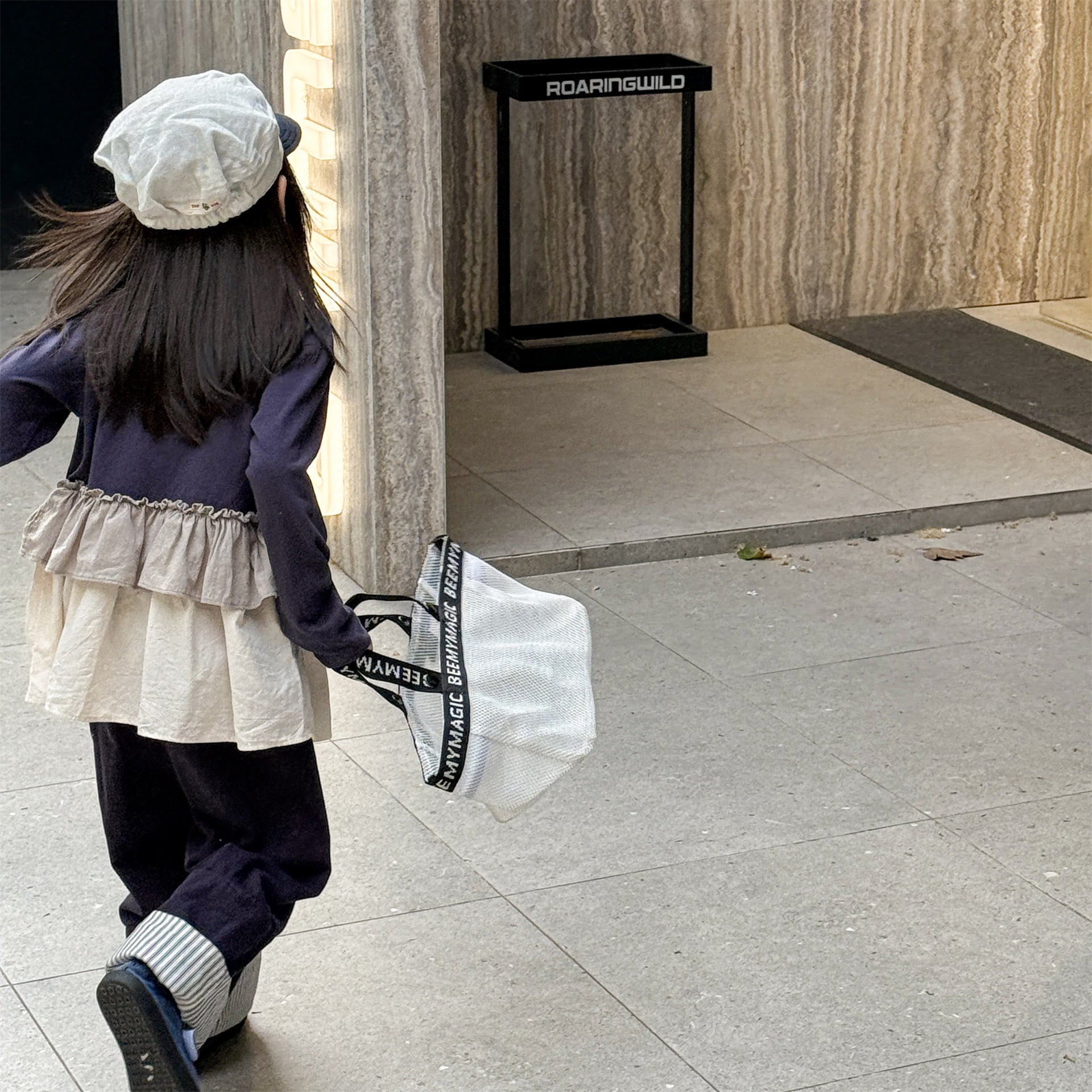 -フリル裾リブ長袖Tシャツチュニックカットソー【mh0010803】 - mamahalo shop - 長袖Tシャツ -  べビー服 - 子供服 - 男の子 - 女の子