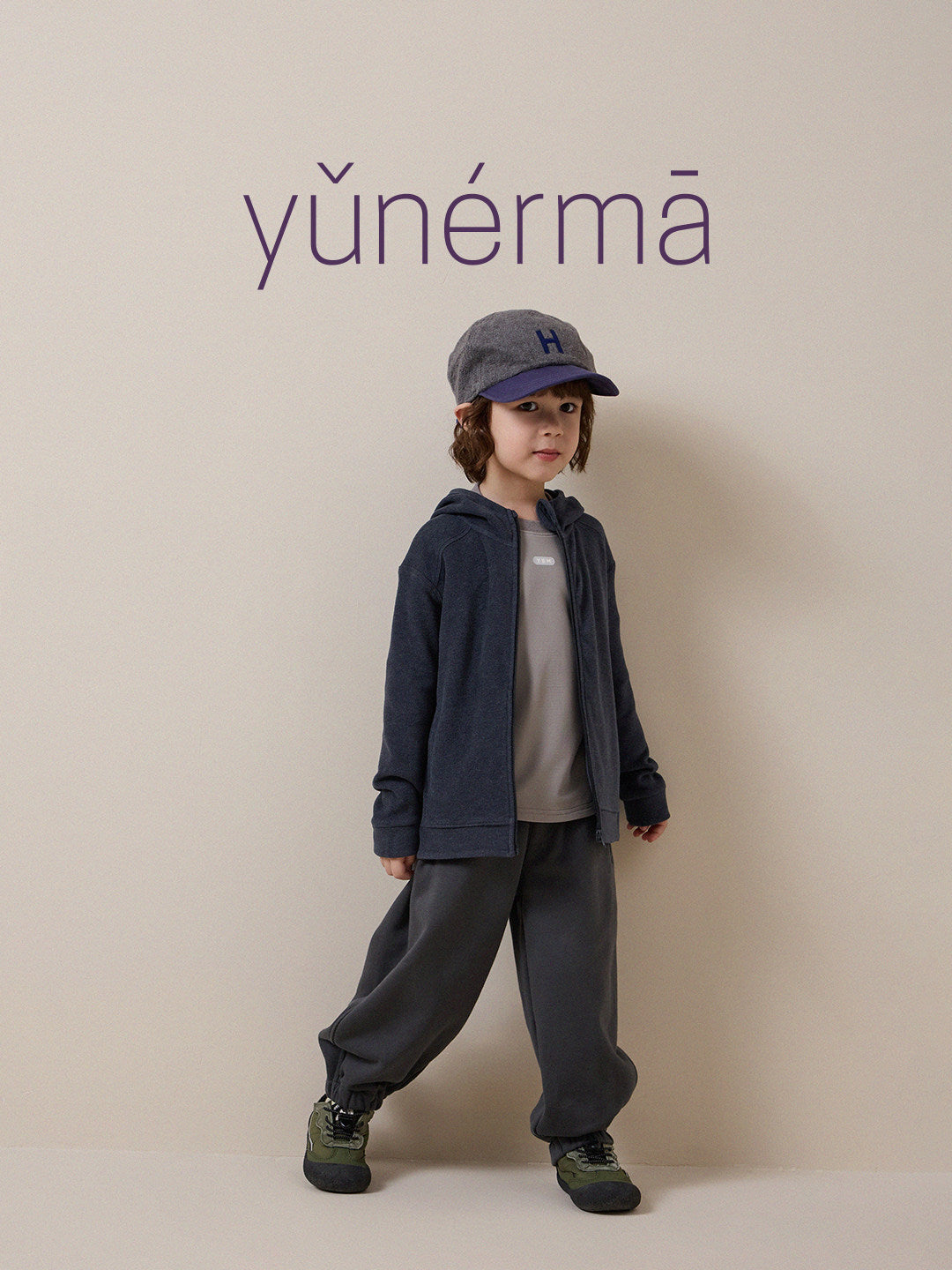 Pantalón de chándal jogger holgado con bolsillos con cremallera para niños y jóvenes [mh0014236]