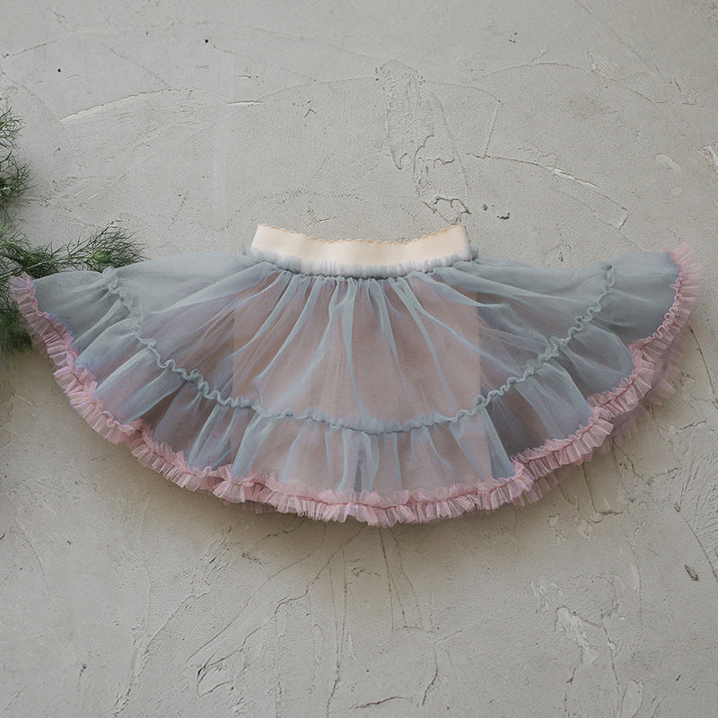 Lace Tulle Skort チュール パンツインスカート【mh0012976】