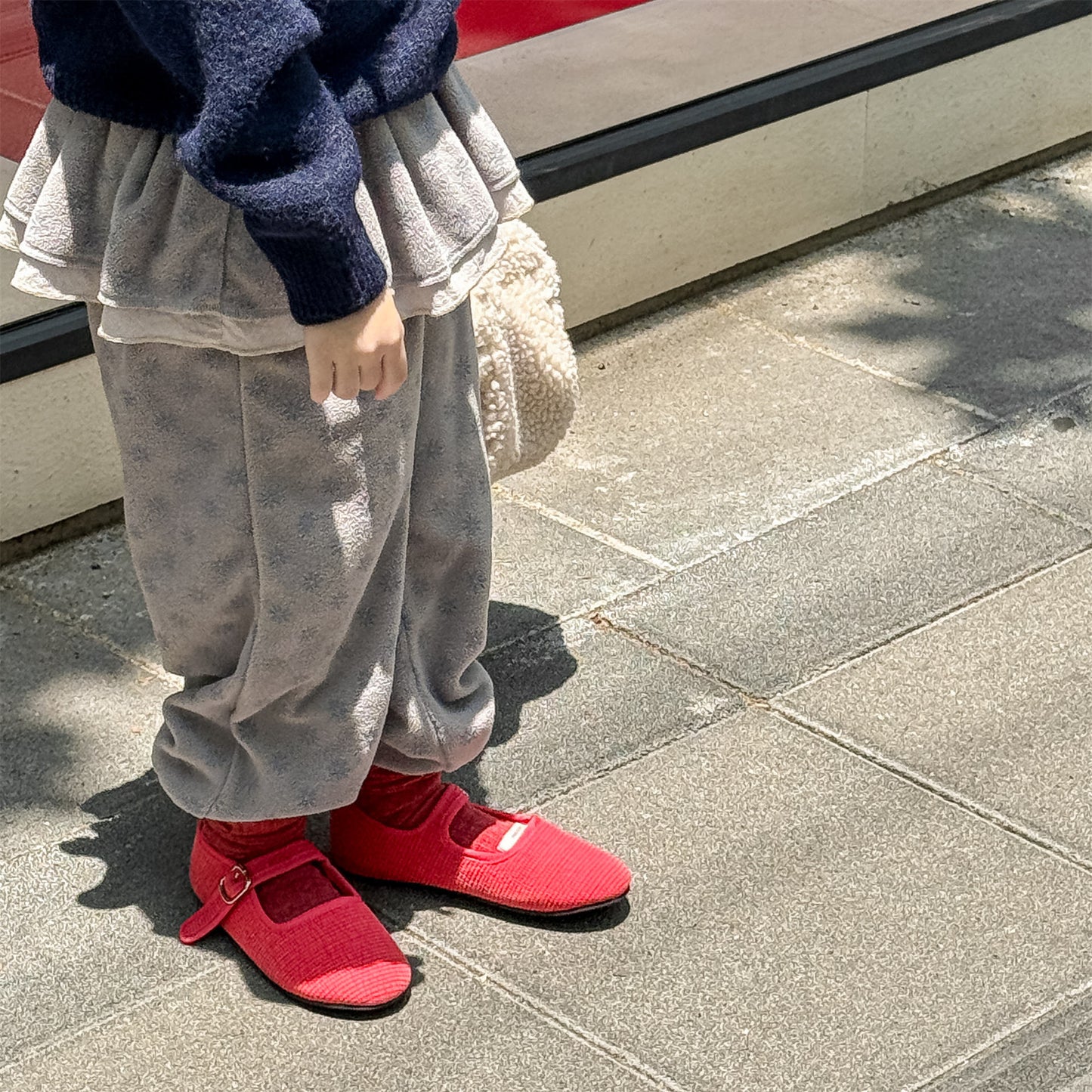 -ビッグフリルスカート付きボアパンツ フリースパンツ【mh0010817】 - mamahalo shop - ロングパンツ・スウェットパンツ -  べビー服 - 子供服 - 男の子 - 女の子