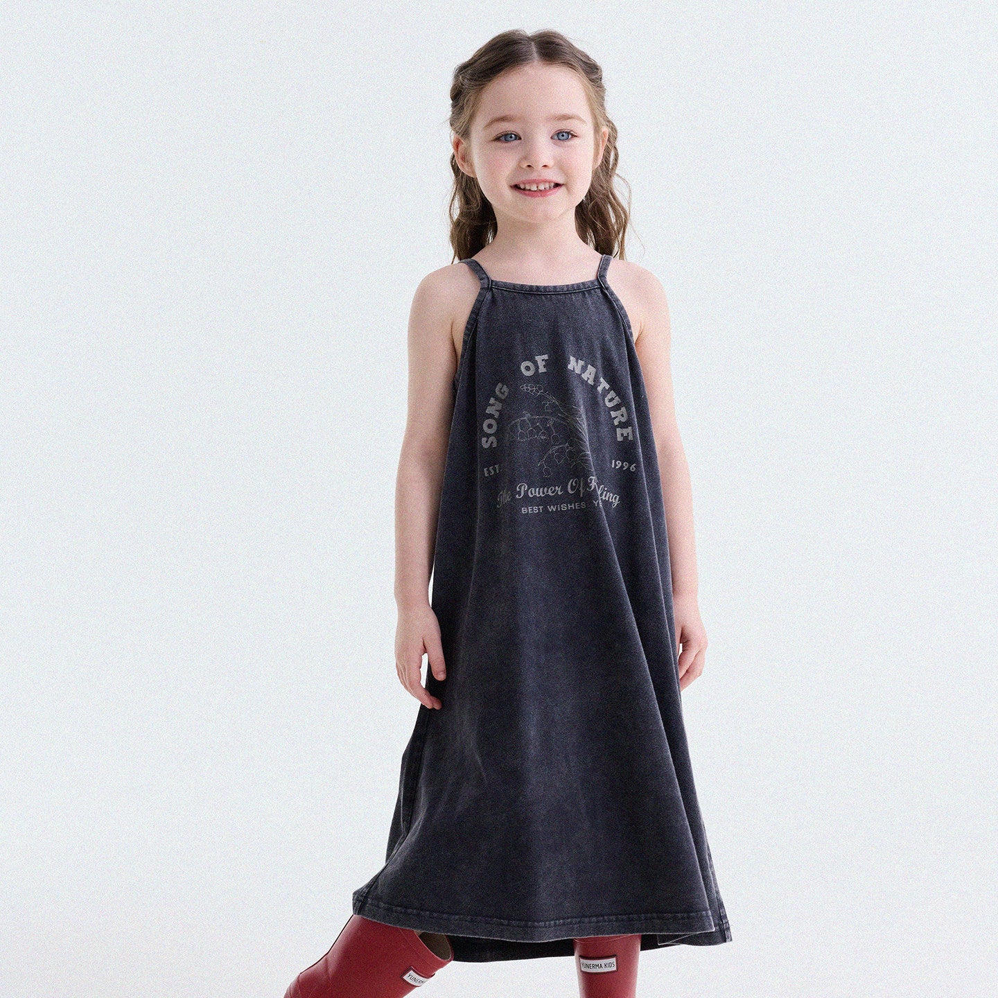 Vintage Printed Cotton Sundress ラッフル キャミソールワンピース【mh0013201】