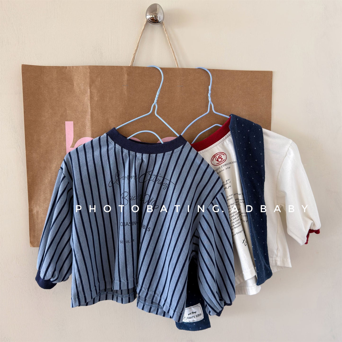 Kids' Color-Blocked Ringer Loose-Fit Letter-Printed Striped Long-Sleeved T-Shirt [mh0014062]