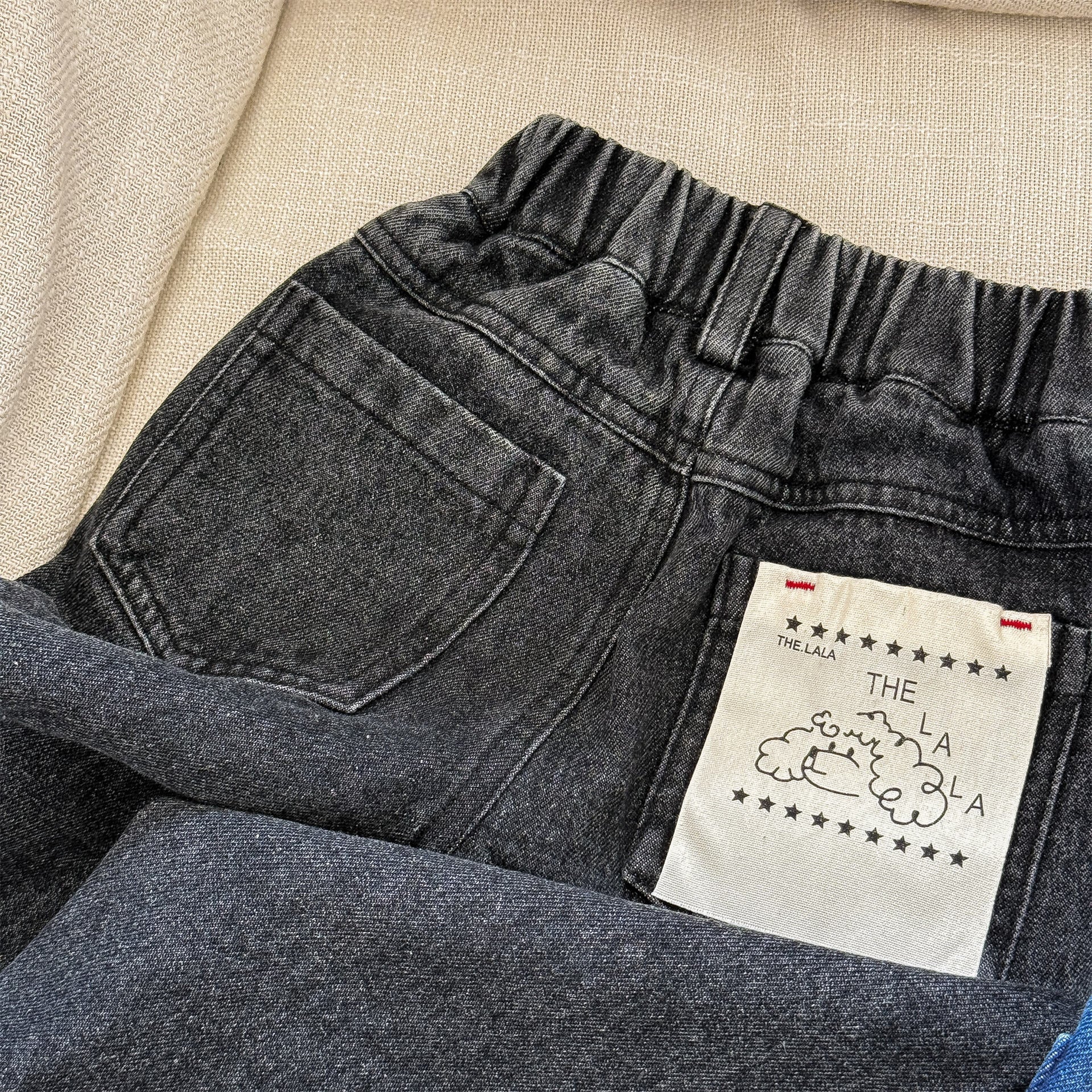 -キャラクタープリントポケットデニムパンツ ワイドパンツ【mh0010808】 - mamahalo shop - デニムパンツ -  べビー服 - 子供服 - 男の子 - 女の子