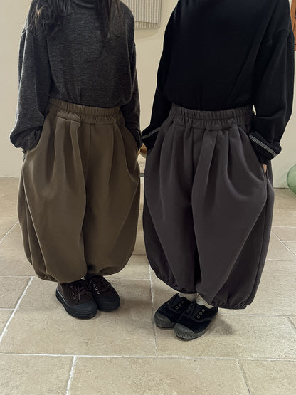 Kids' Pleated Sweat Balloon Long Pants [mh0014784]