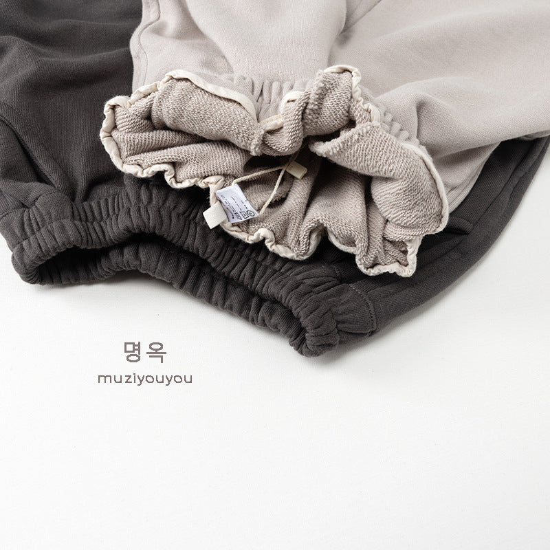 -シンプル無地スウェットストレートパンツ【mh0010865】 - mamahalo shop - ロングパンツ・スウェットパンツ -  べビー服 - 子供服 - 男の子 - 女の子