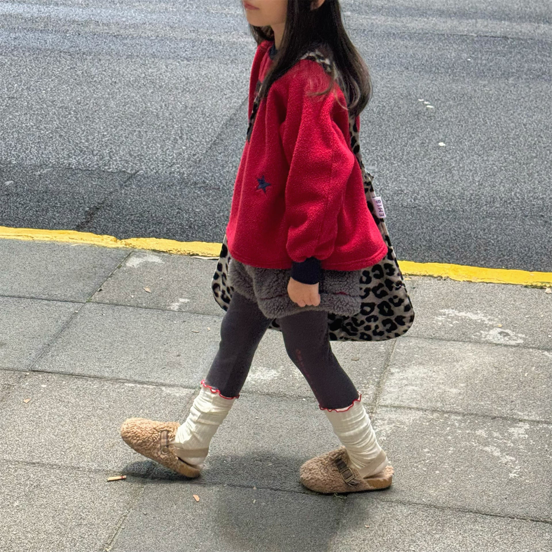 -ボアショートパンツカラーステッチもこもこあったかボトムス【mh0010910】 - mamahalo shop - ハーフパンツ・ショートパンツ -  べビー服 - 子供服 - 男の子 - 女の子