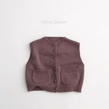 Cotton Knit Button Vest コットン ニット ベスト【mh0012509】