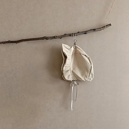 -ベビー フラワー 刺繍 ロンパース 帽子 ボンネット【mh0000082】 - mamahalo shop - 長袖ロンパース -  べビー服 - 子供服 - 男の子 - 女の子