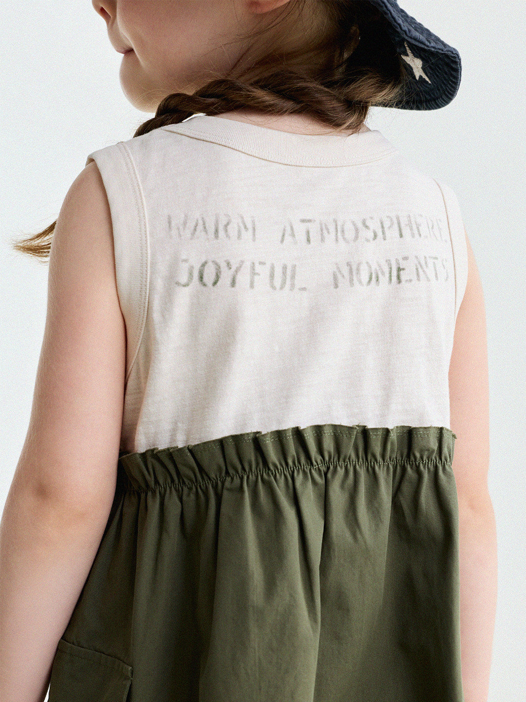 Cargo Pocket Cotton Dress ワークテイスト ノースリーブワンピース【mh0013195】