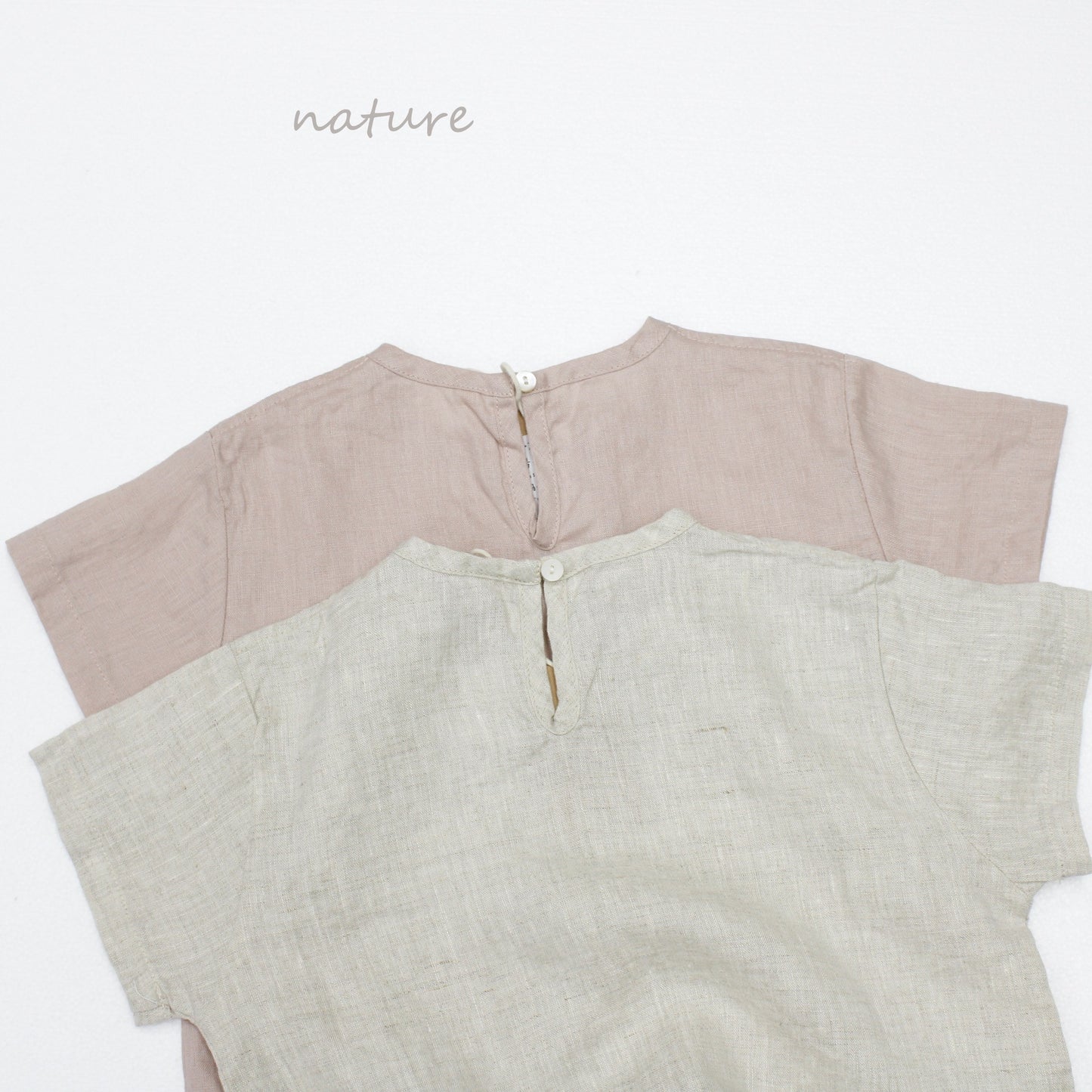 Minimalist Pullover Linen Top リネン 半袖シャツ【mh0013632】