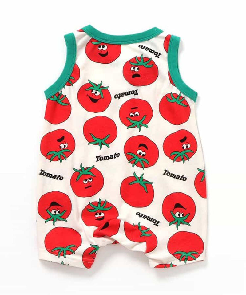 Vegetable Print Sleeveless Romper ベジタブル ノースリーブロンパース【mh0013361】