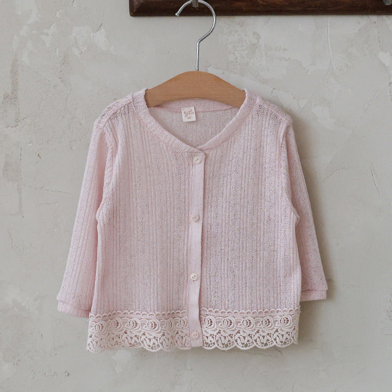Lace Point Cardigan 透かし編み カーディガン【mh0012977】