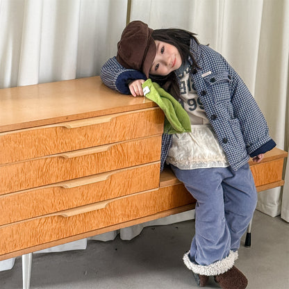 チェック柄ジャケット コート 中綿入り アウター【mh0011901】