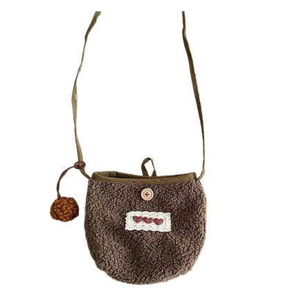 ベビーキッズバッグ ボアフリース ポシェット ポーチ 鞄【mh0011816】