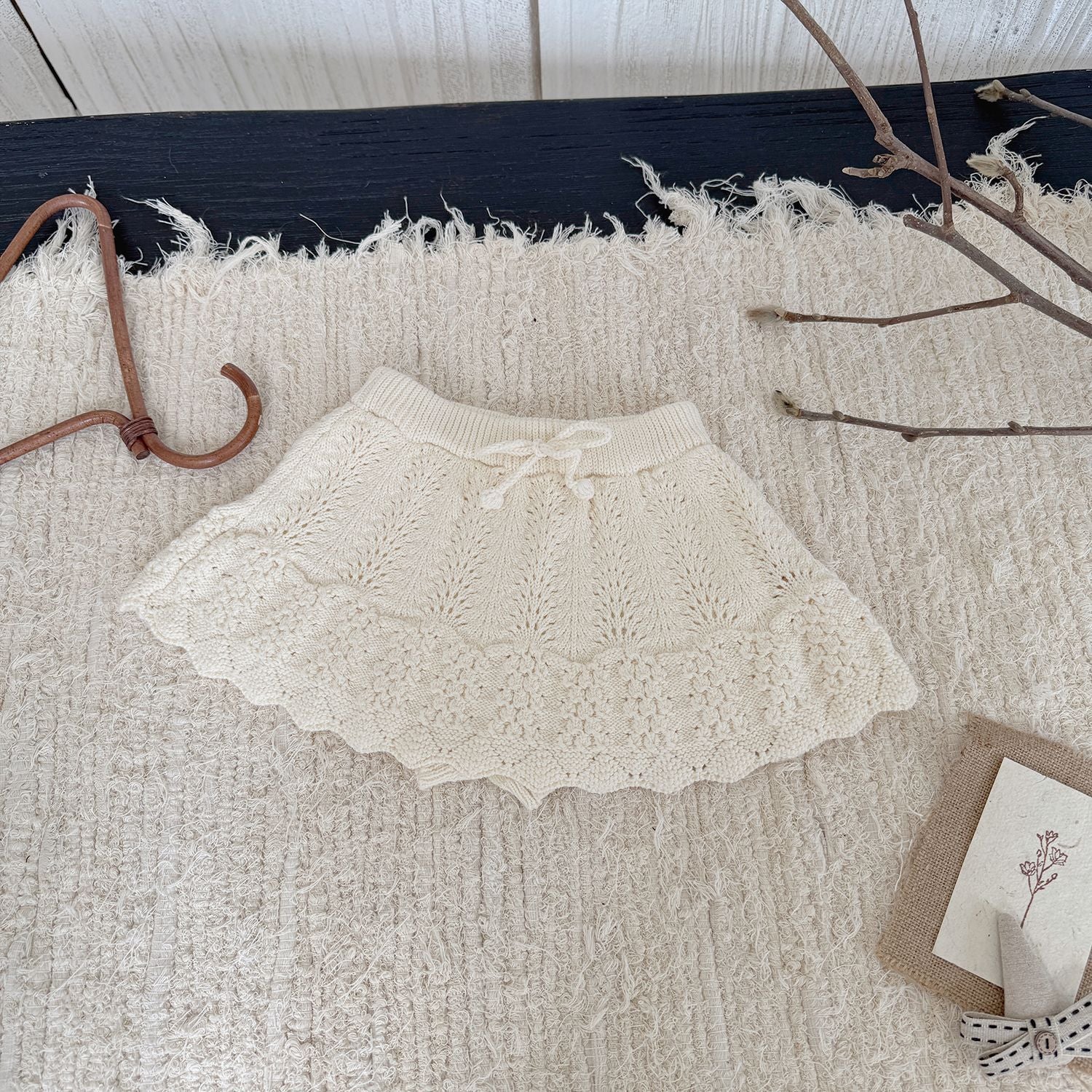 -クロシェ編みフリルニットンツインスカート【mh0011144】 - mamahalo shop - スカート -  べビー服 - 子供服 - 男の子 - 女の子