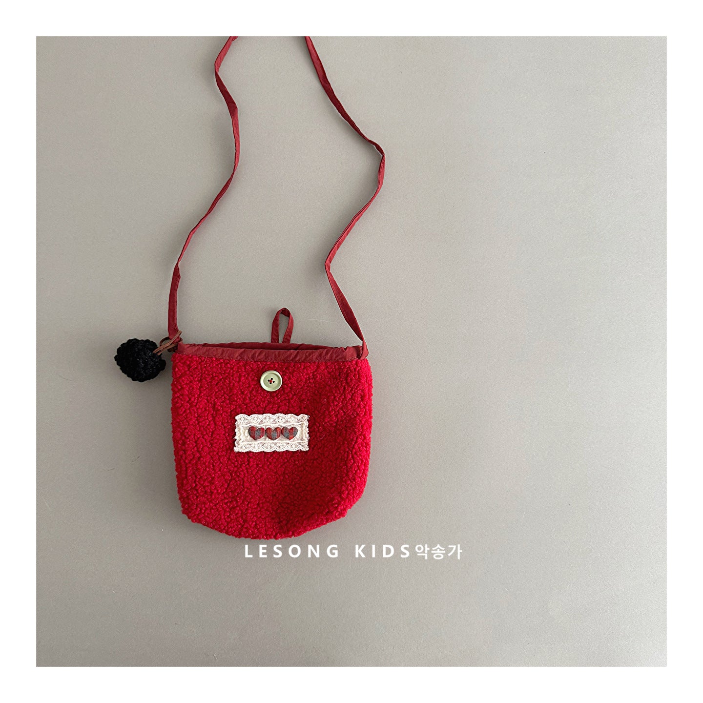 ベビーキッズバッグ ボアフリース ポシェット ポーチ 鞄【mh0011816】