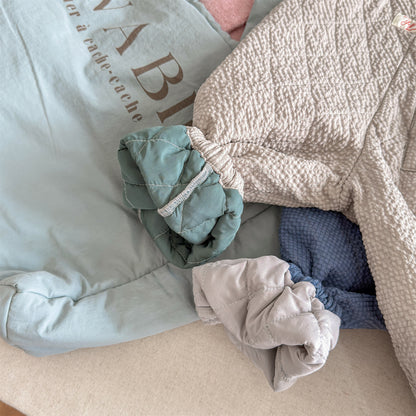 キルトサロペットオーバーオール 防寒 サスペンダーパンツ【mh0011910】