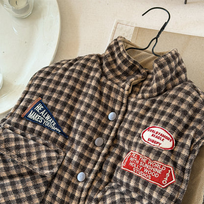 中綿ベスト 裏フリース フィッシャーマンベスト アウター【mh0011905】