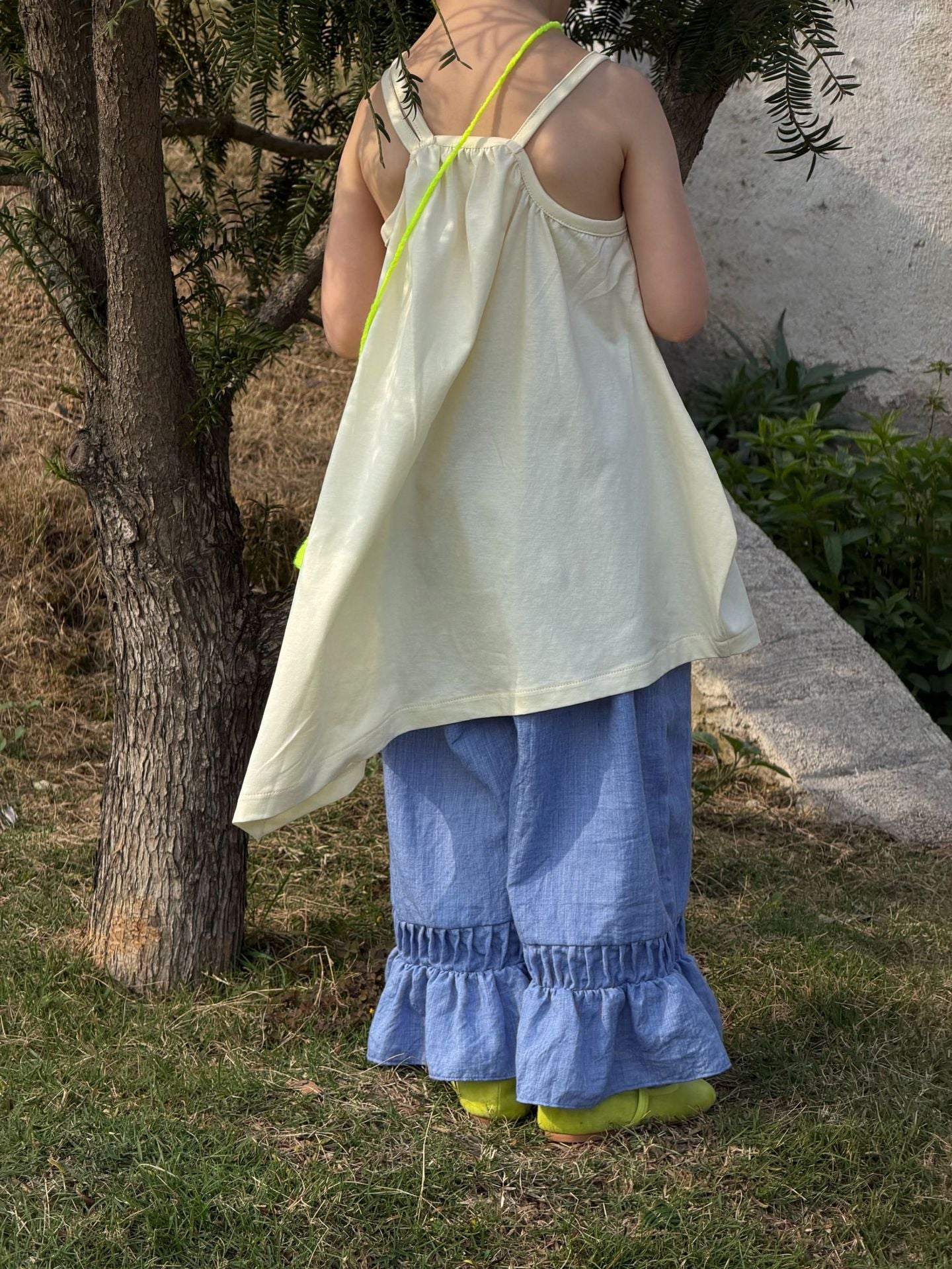 Sleeveless Back-Gathered Flared Vest Aライン ノースリーブチュニック【mh0013402】