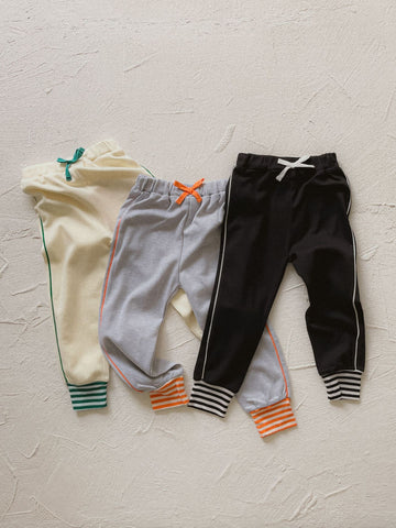 Stripe Trimmed Sweatpants サイドライン ジョガーパンツ【mh0012632】