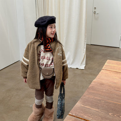 ボアフリースジャケット ダブルライン ジップアップ ボアブルゾン【mh0011903】