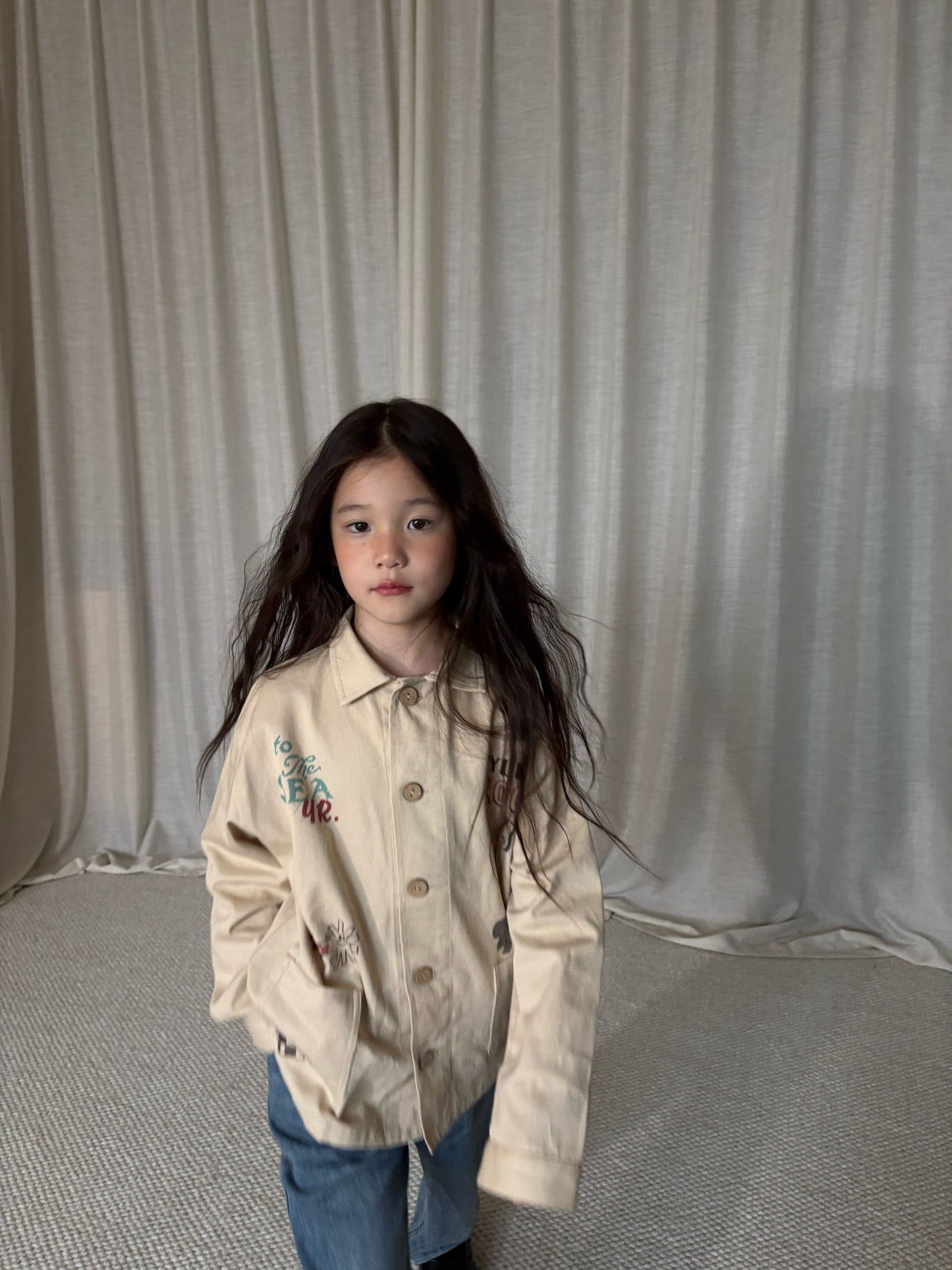 yummy&rocky | Cotton Print Long Sleeve Shirt コットン プリント 長袖シャツ【mh0020172】