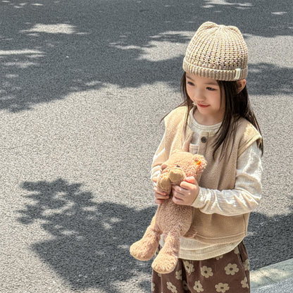 -フロントボタン付きフリースベスト【mh0010809】 - mamahalo shop - ベスト -  べビー服 - 子供服 - 男の子 - 女の子