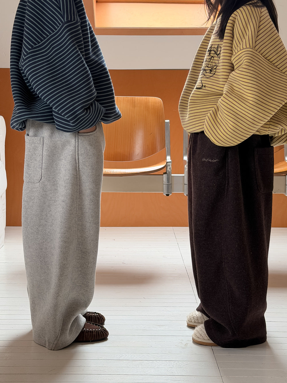 スウェットパンツ 厚手 ワイドルーズロングパンツ【mh0011877】
