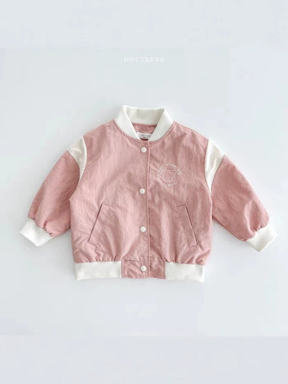 Baby Bicolor Varsity Blouson Jacket [mh0014627]