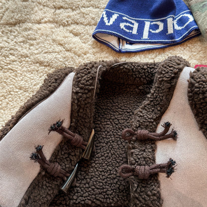 フェイクムートンボアベスト もこもこ ダッフルベスト【mh0011904】