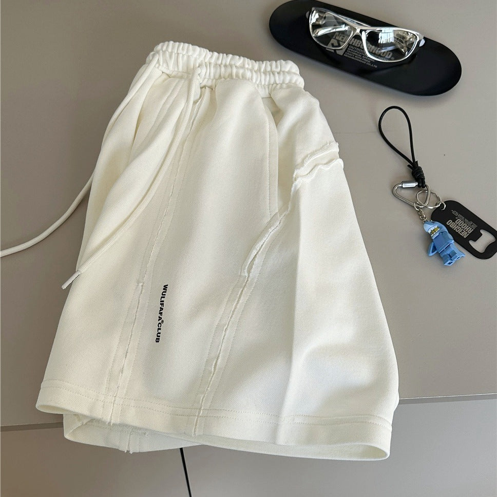 Curved Seam Shorts カットオフデザイン ハーフパンツ【mh0012963】