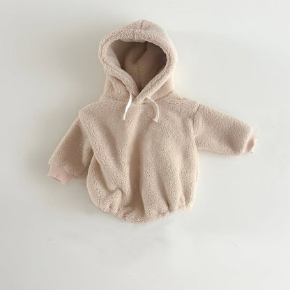 ボアロンパース フーディ カバーオール 裏起毛 シンプル アウター【mh0011629】