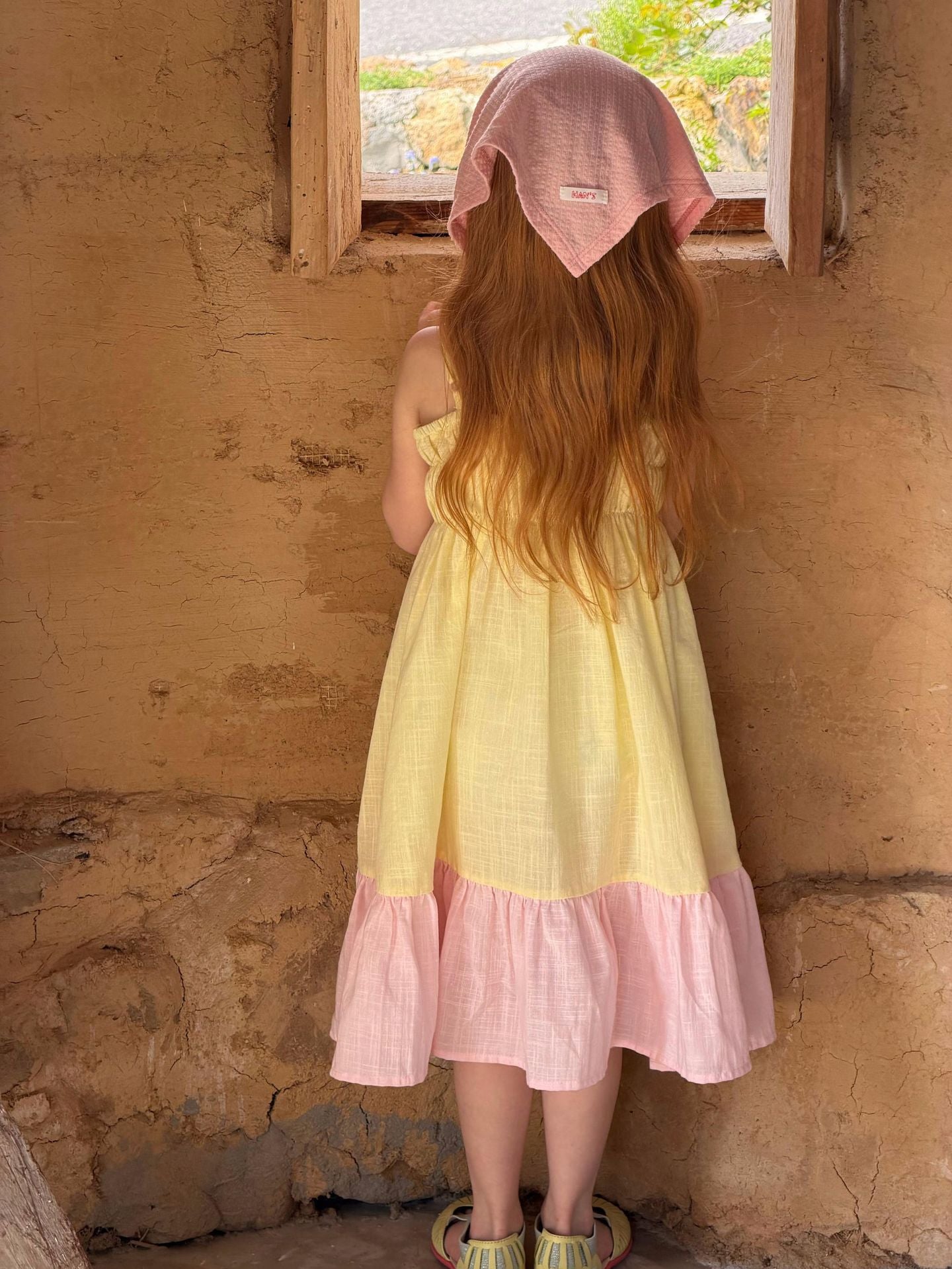 Embroidered Sundress シャーリング キャミワンピース【mh0013061】