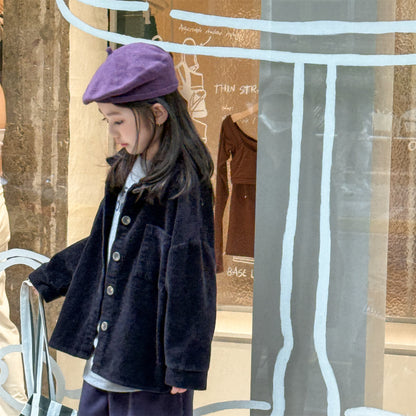 -コーデュロイシャツジャケット シャツコート【mh0010804】 - mamahalo shop - 長袖シャツ・ブラウス -  べビー服 - 子供服 - 男の子 - 女の子
