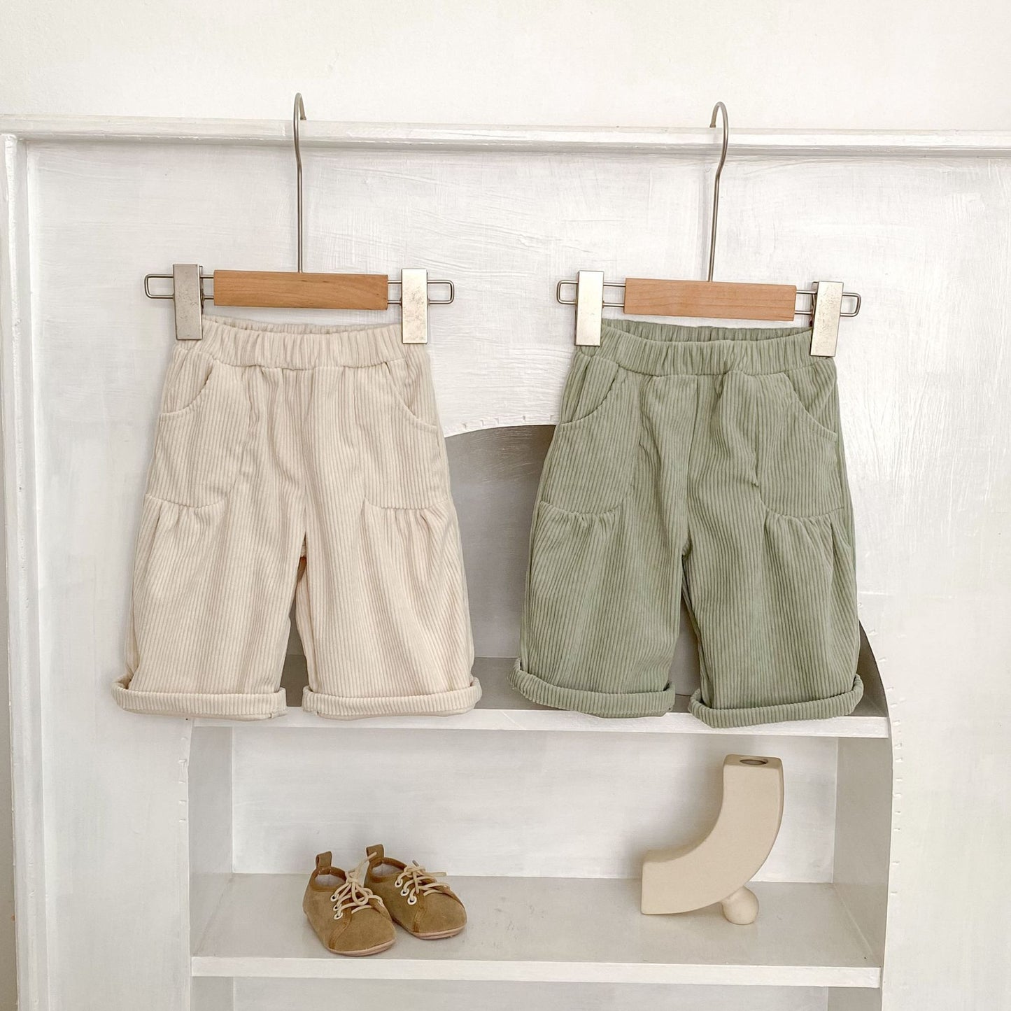 -コーデュロイワイドルーズロングパンツ【mh0010524】 - mamahalo shop - ロングパンツ・スウェットパンツ -  べビー服 - 子供服 - 男の子 - 女の子