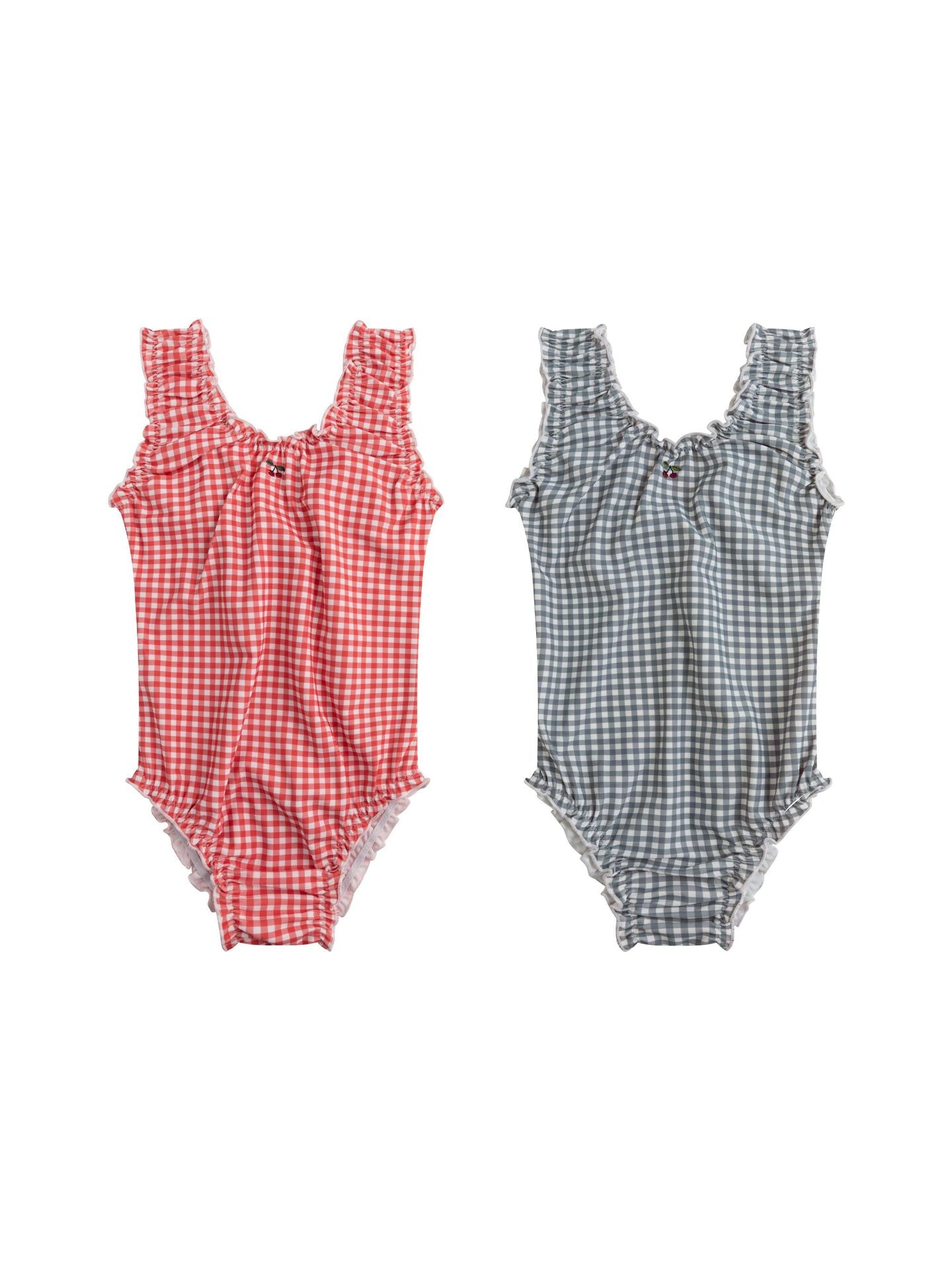UPF50 Plus Gingham Ruffled One-piece ギンガムチェック 水着【mh0012602】
