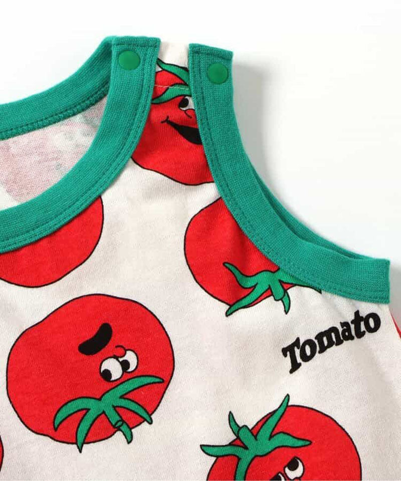 Vegetable Print Sleeveless Romper ベジタブル ノースリーブロンパース【mh0013361】
