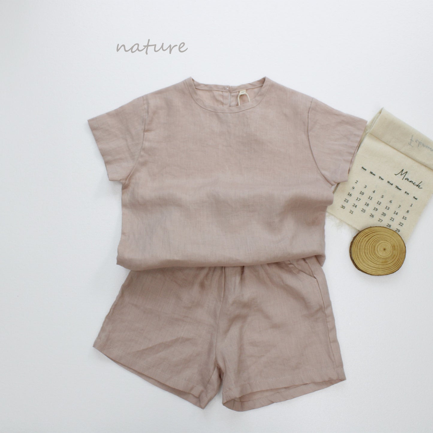 Minimalist Pullover Linen Top リネン 半袖シャツ【mh0013632】