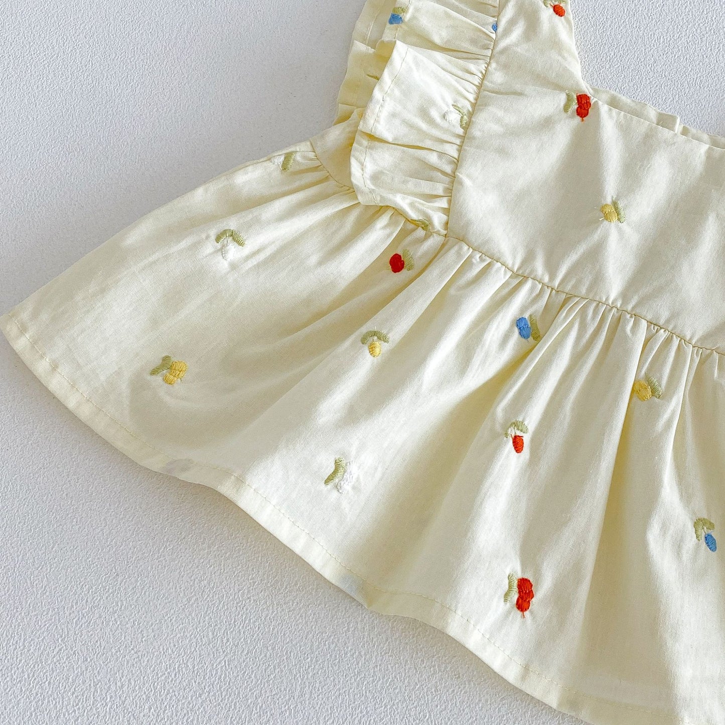 Floral Ruffle Vest Bloomers Set ノースリーブチュニック ブルマ セット【mh0013427】