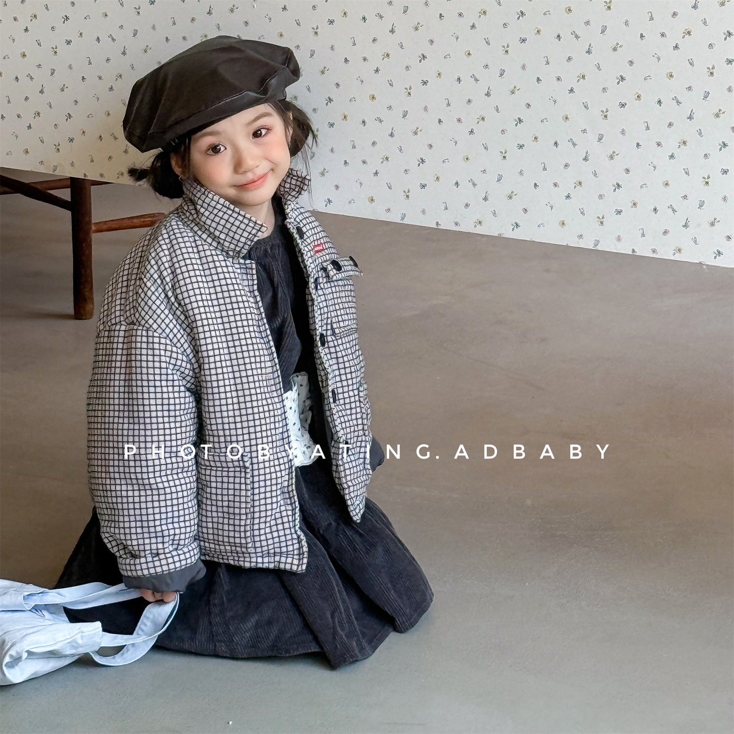 チェック柄ジャケット コート 中綿入り アウター【mh0011901】