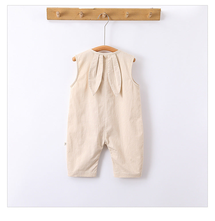 -うさ耳ノースリーブジャンプスーツ/プリント長袖Tシャツ【mh0010751】 - mamahalo shop - ノースリーブジャンプスーツ -  べビー服 - 子供服 - 男の子 - 女の子