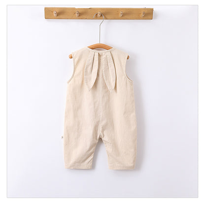 -うさ耳ノースリーブジャンプスーツ/プリント長袖Tシャツ【mh0010751】 - mamahalo shop - ノースリーブジャンプスーツ -  べビー服 - 子供服 - 男の子 - 女の子