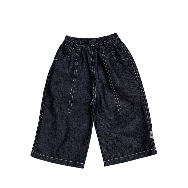 Pantalones vaqueros anchos holgados para bebés y niños [mh0014010]