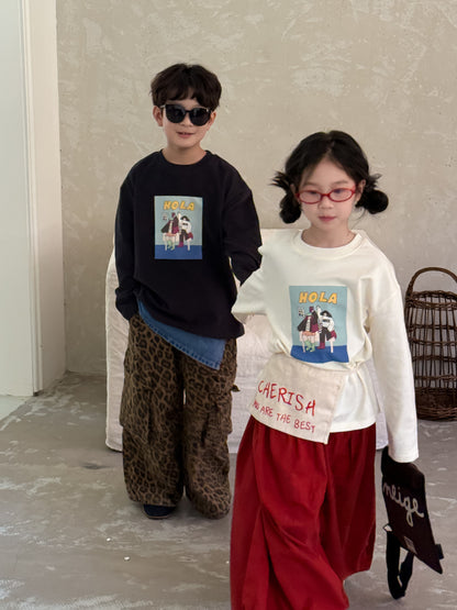-アルファベットプリント長袖Tシャツ【mh0010760】 - mamahalo shop - 半袖Tシャツ -  べビー服 - 子供服 - 男の子 - 女の子