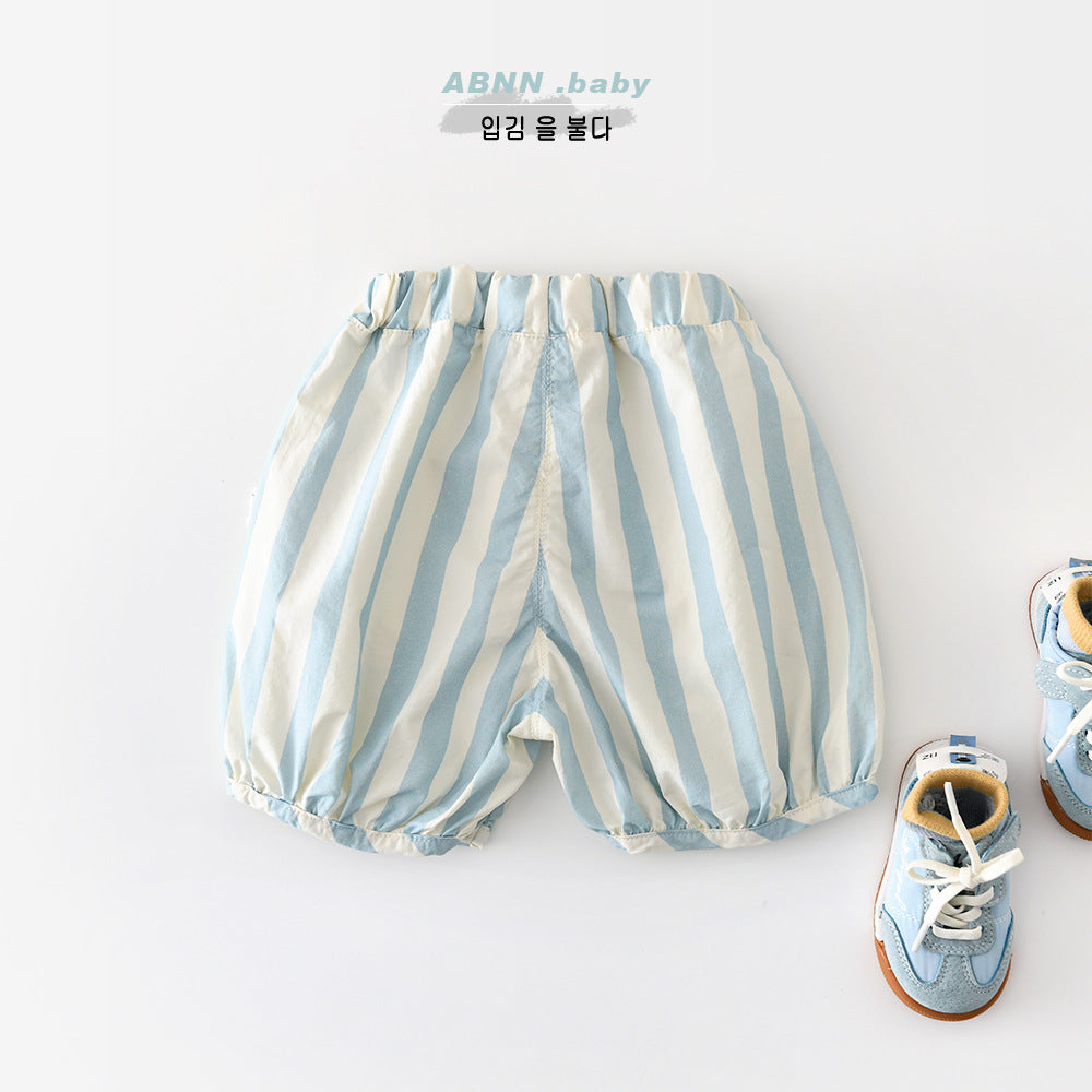 Retro Nautical Shorts ストライプ ショートパンツ【mh0012865】