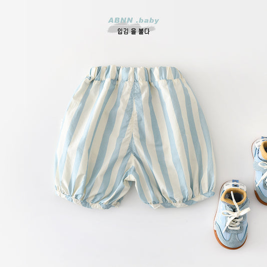 Retro Nautical Striped Shorts [mh0012865]