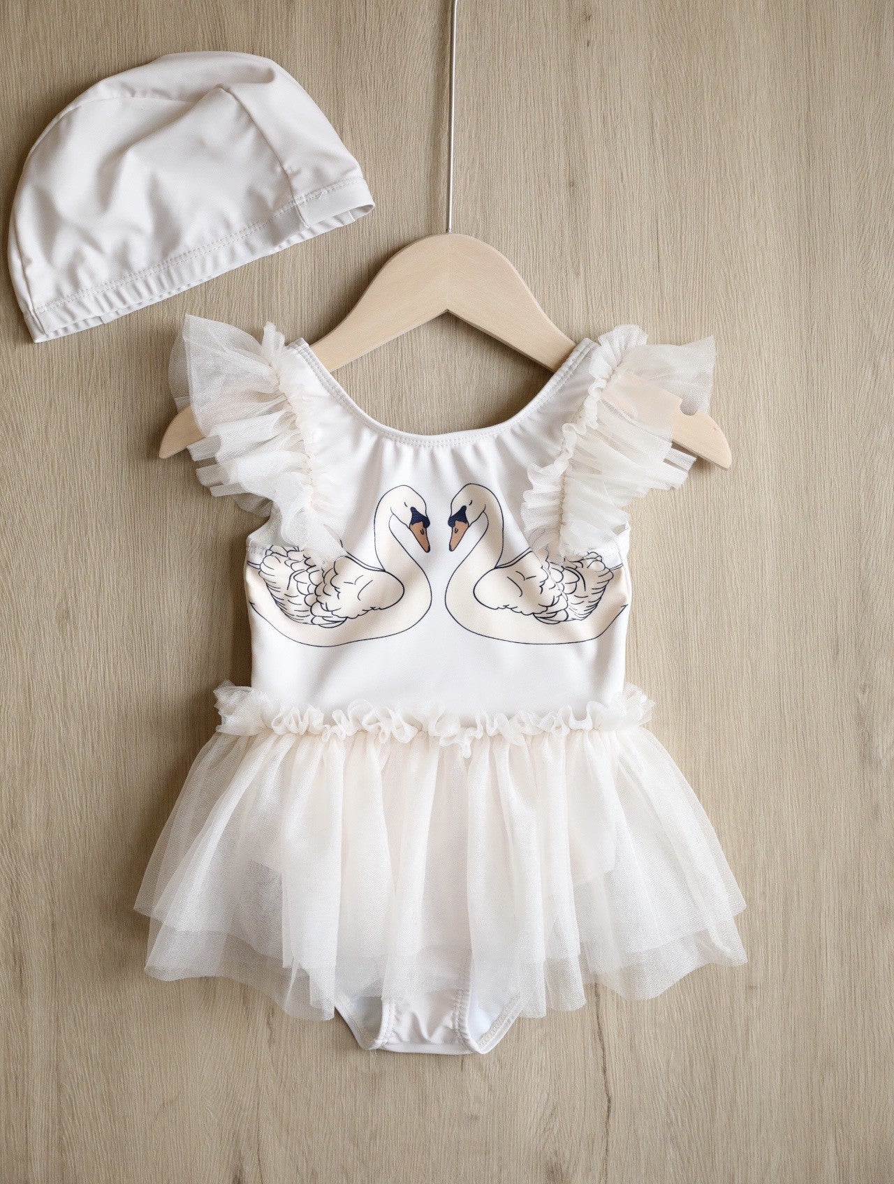 UPF50 Plus Printed Tulle Swimsuit プリント チュール 水着【mh0012592】