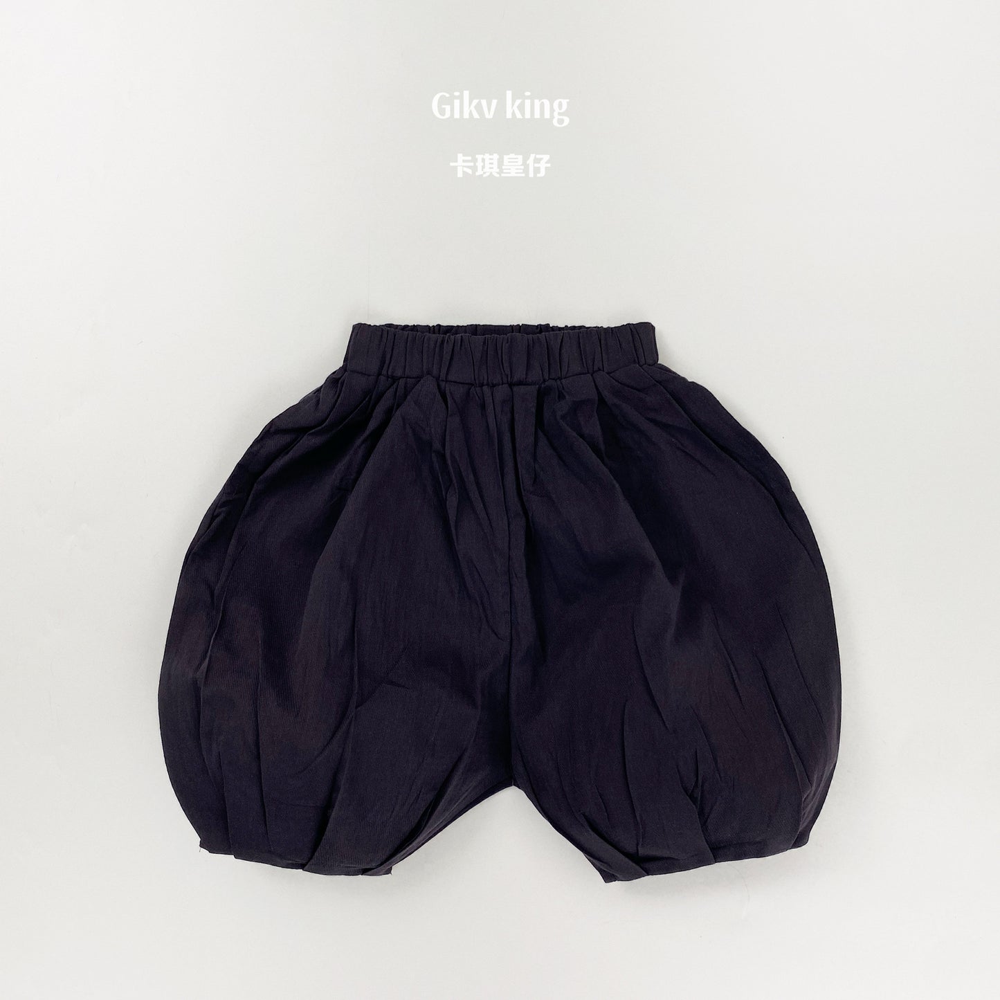 Elastic Waistband Cotton Bloomers 無地 バルーンショートパンツ【mh0012844】