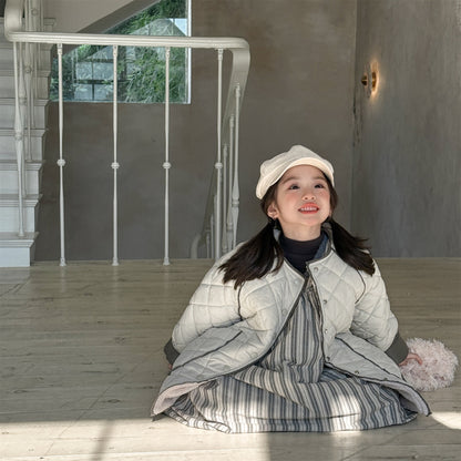 キルトジャケット ノーカラー キルティング アウター【mh0011924】