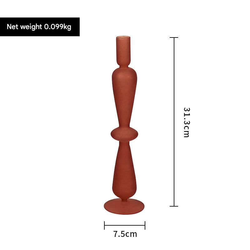 Candelabro de vidrio, candelabro decorativo, vela de cumpleaños, decoración